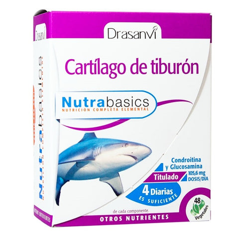 Comprar online CARTILAGO DE TIBURON 48 Caps NUTRABASICOS de DRASANVI. Imagen 1