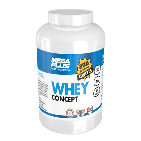 Comprar online WHEY CONCEPT FRESA 1,814kg de MEGA PLUS. Imagen 1