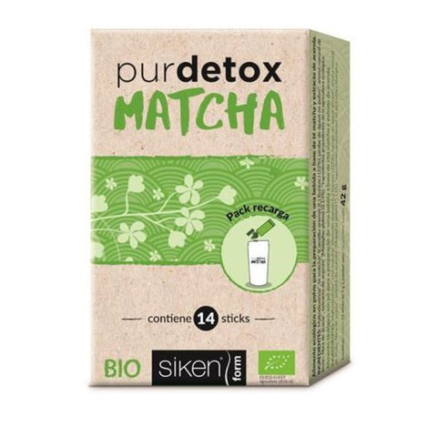 Comprar online PUREDETOX MATCHA BIO 14 SOBRES de SIKENFORM. Imagen 1