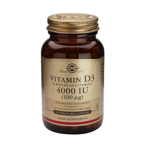 Comprar online VITAMINA D3 4000 UI 100 mcg 60 Vcaps de SOLGAR. Imagen 1