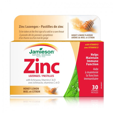 Comprar online ZINC LOZENGES MASTICABLE 30 Pastillas de JAMIESON. Imagen 1