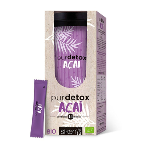 Comprar online PUREDETOX ACAI BIO 14 SOBRES + VASO de SIKENFORM. Imagen 1
