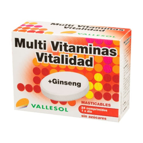 Comprar online MULTIVITAMINAS VITALIDAD CON GINSENG de VALLESOL. Imagen 1