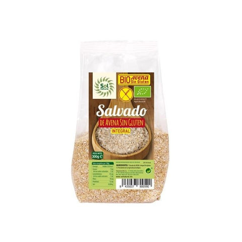 Comprar online SALVADO DE AVENA SIN GLUTEN BIO 300 GRAMOS de SOLNATURAL. Imagen 1