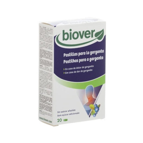 Comprar online PASTILLAS GARGANTA 20 COMP de BIOVER. Imagen 1