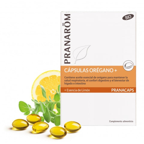 Comprar online OREGANO + + ESENCIA DE LIMON BIO* 30 CAPSULAS de PRANAROM. Imagen 1
