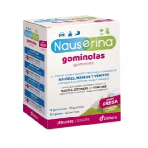 Comprar online NAUSERINA 18 Gominolas SABOR FRESA de DEITERS. Imagen 1