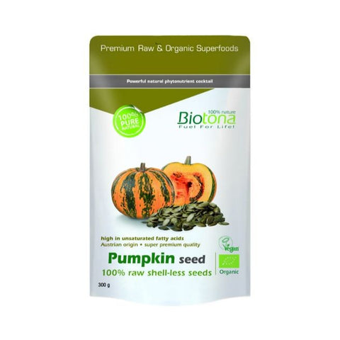 Comprar online SEMILLA DE CALABAZA - PUMPKIN SEED RAW 200G de BIOTONA. Imagen 1