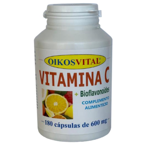 Comprar online VIT. C + BIO-FLAVONOIDES 600 mg 180 Caps de OIKOS. Imagen 1