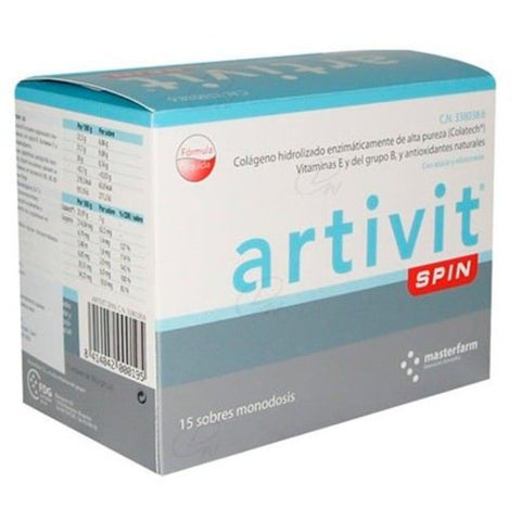 Comprar online ARTIVIT SPIN 15 Viales de MASTERDIET. Imagen 1