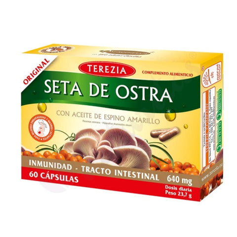 Comprar online SETA DE OSTRA CON ACEITE DE ESPINO AMARILLO 60 CAP de TEREZIA. Imagen 1