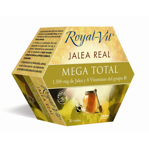 Comprar online ROYAL VIT MEGA TOTAL 1500 mg 20 Viales de DIETISA. Imagen 1