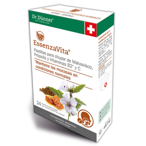 Comprar online ESSENZAVITA MALVAVISCO, PROPOLIS VITAMINA B2 Y C de DR.DUNNER. Imagen 1