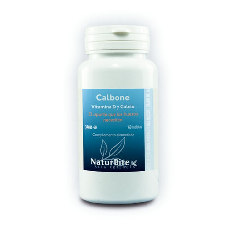 Comprar online CALBONE VITAMINA D Y CALCIO 60 Tab de NATURBITE. Imagen 1