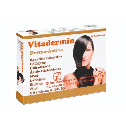 Comprar online VITADERMIN 30 Caps 500 mg de DIS. Imagen 1