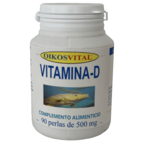 Comprar online VITAMINA D 500 mg 90 Perlas de OIKOS. Imagen 1