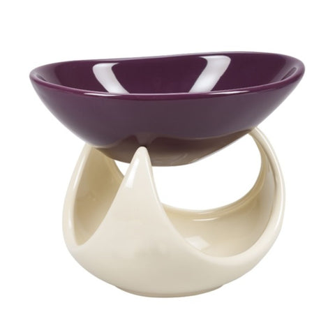 Comprar online DIFUSOR DE CERAMICA DOS PIEZAS COLOR CREMA&MORADO de TAOASIS. Imagen 1