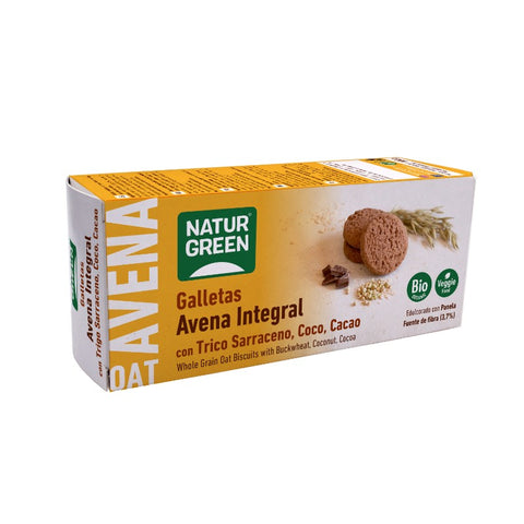 Comprar online NATURGREEN GALLETA DE AVENA INTEGRAL CON TRIGO SAR de NATURGREEN. Imagen 1