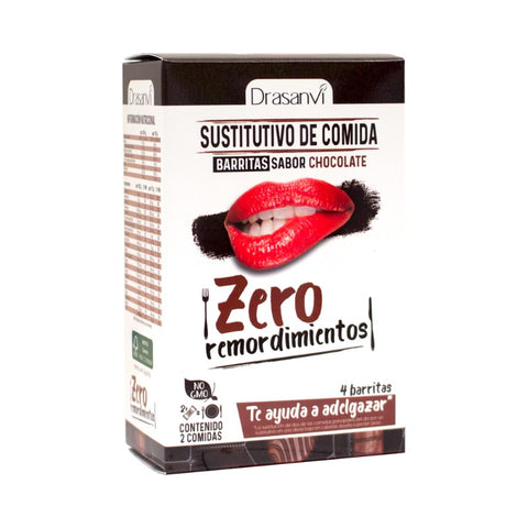 Comprar online CAJA BARRITA SUSTITUTIVA CHOCOLATE 4X35 gr ZERO de DRASANVI. Imagen 1