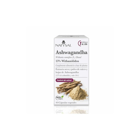Comprar online ASHWAGANDHA 40 CAP de NATYSAL. Imagen 1