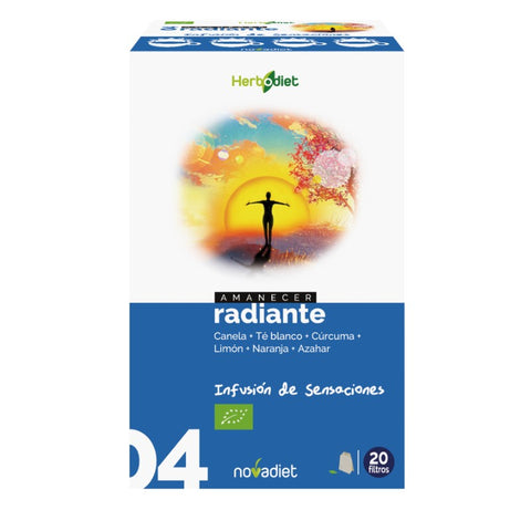Comprar online AMANECER RADIANTE INFUSION 20 filtros de NOVADIET. Imagen 1