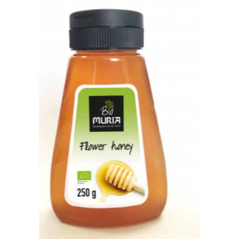 Comprar online TARRO DE MIEL DE FLORES  ECO DOSIFICADOR 250G de MURIA BIO. Imagen 1