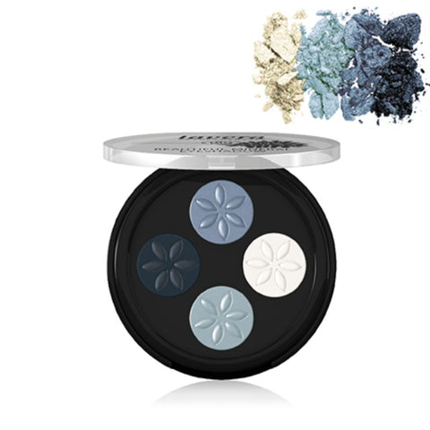 Comprar online SOMBRA OJOS CUATRO 07 BLUE PLATINUM 4 x 0,8 gr de LAVERA. Imagen 1