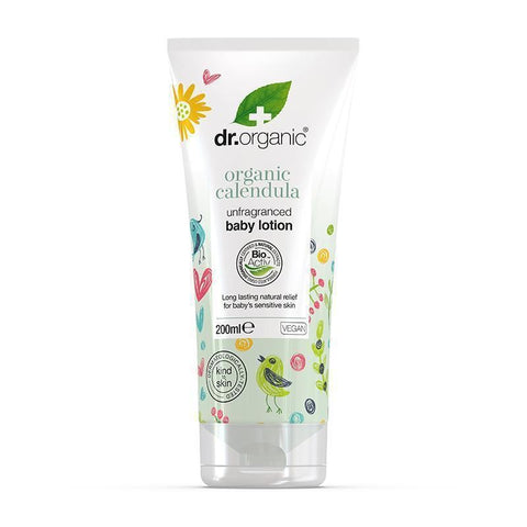 Comprar online LOCION CORPORAL PARA BEBES DE CALENDULA 200 ml de DR ORGANIC. Imagen 1