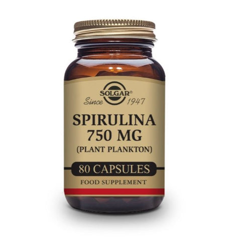 Comprar online ESPIRULINA VEGETARIAN 750 mg 80 Caps de SOLGAR. Imagen 1