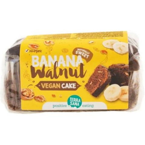 Comprar online VEGAN CAKE PLATANO & NUEZ 350 G de TERRASANA. Imagen 1