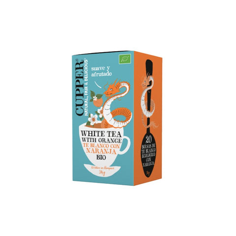 Comprar online WHITE TEA WITH ORANGE BIO 20 Bolsas de CUPPER. Imagen 1