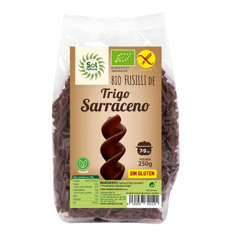 Comprar online FUSILLI TRIGO SARRACENO BIO SIN GLUTEN 250 g de SOLNATURAL. Imagen 1
