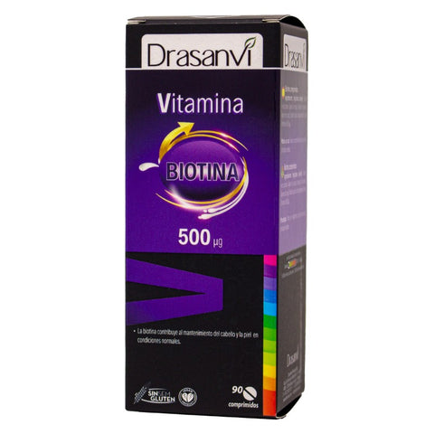 Comprar online VITAMINA H 500 Œgr BIOTINA 90 Comp de DRASANVI. Imagen 1