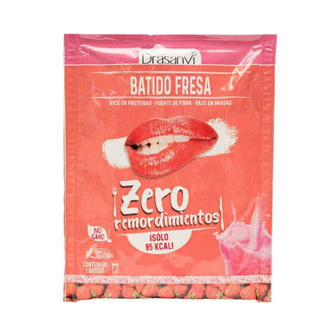 Comprar online SOBRE BATIDO PROTEICO FRESA 25 gr ZERO de DRASANVI. Imagen 1