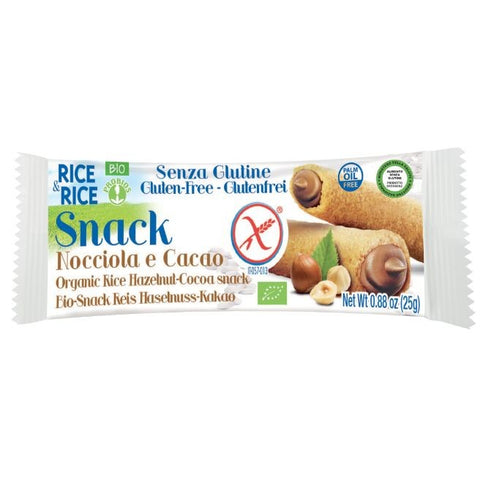 Comprar online SNACK ARROZ CON NOCCIOLA BIO 25 gr SIN GLUTEN de RICE&RICE. Imagen 1