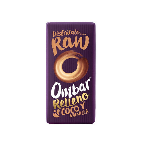 Comprar online OMBAR CHOCOLATE RELLENO DE COCO Y VAINILLA BIO 35 de OMBAR. Imagen 1