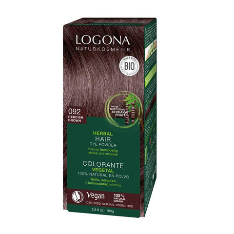 Comprar online COLORANTE VEGETAL 092 CASTAðO CAFE 2 x 50gr de LOGONA. Imagen 1