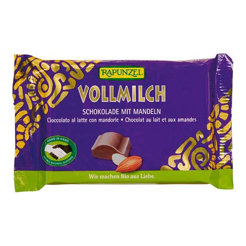 Comprar online SNACK CHOCOLATE LECHE-ALMEND.RAPUNZ 100G de RAPUNZEL. Imagen 1