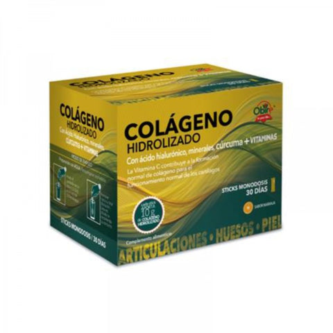 Comprar online COLAGENO HIDROLIZADO 30 Sticks de OBIRE. Imagen 1
