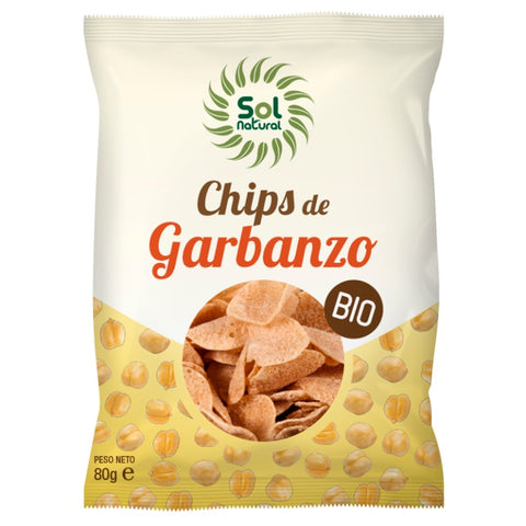 Comprar online CHIPS DE GARBANZO BIO 80 g de SOLNATURAL. Imagen 1