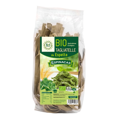 Comprar online TAGLIATELLE DE ESPELTA CON ESPINACAS BIO 250 g de SOLNATURAL. Imagen 1
