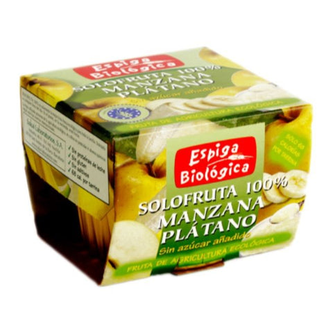 Comprar online SOLOFRUTA MANZ/PLATAN 2x100 gr de ESPIGA BIOLOGICA. Imagen 1