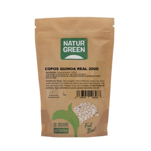 Comprar online NATURGREEN COPOS DE QUINOA REAL BIO 200 G de NATURGREEN. Imagen 1