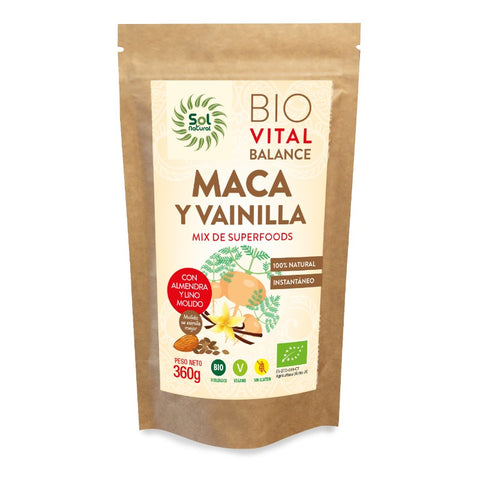 Comprar online VITAL BALANCE MACA Y VAINILLA BIO 360 g de SOLNATURAL. Imagen 1