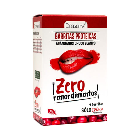 Comprar online CAJA BARRITA PROTEICA ARANDANO CHOCOLATE BLANCO 4X de DRASANVI. Imagen 1