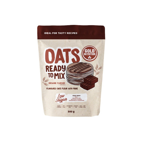 Comprar online OATS READY TO MIX BROWNIE 500 G de GOLD NUTRION. Imagen 1