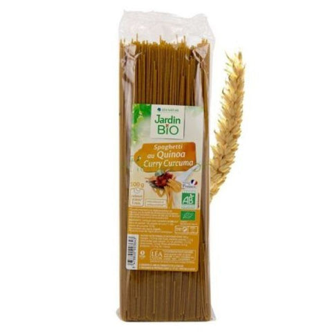 Comprar online SPAGHETTI CON QUINOA Y CURRY 500G de JARDIN BIO. Imagen 1