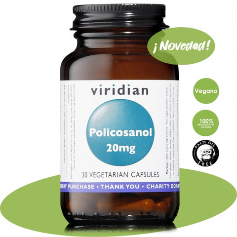 Comprar online POLICOSANOL 20 mg 30 Vcaps de VIRIDIAN. Imagen 1