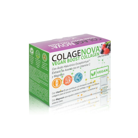 Comprar online COLAGENOVA VEGAN BOOST 21 SOBRES FRUTOS DEL BOSQUE de VAMINTER. Imagen 1