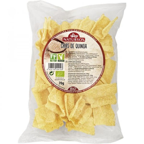 Comprar online CHIPS DE QUINOA 70 gr de NATURSOY. Imagen 1